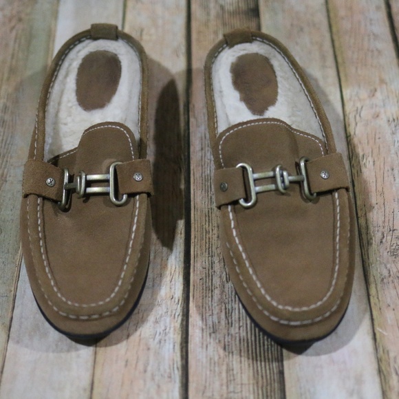 Cole Haan Shoes - Cole Haan Slide-On Mule Shoes Wool Inside Moc Toe